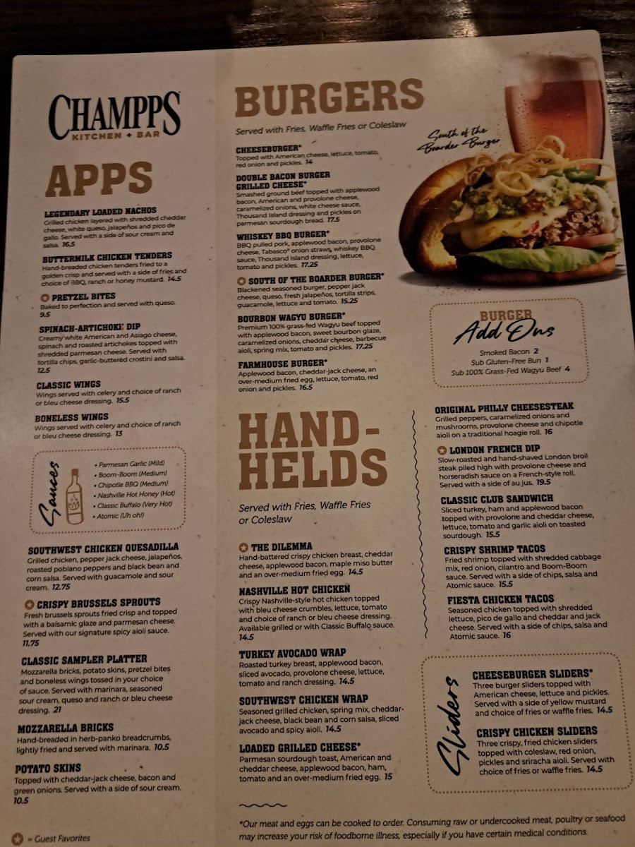 Champps Menu - Image 4